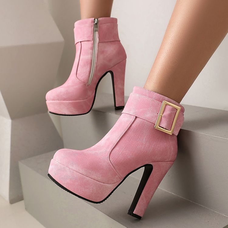 Natural Side-Zip Boots