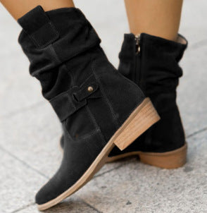 Simple Suede Boots