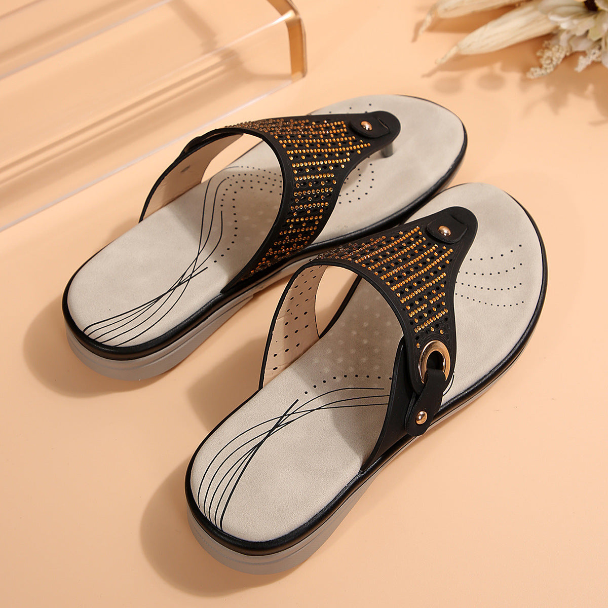 Natural Thong Sandals
