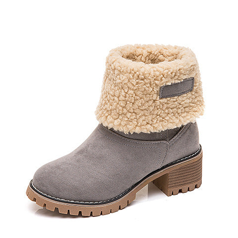 Casual Block-Heel Boots