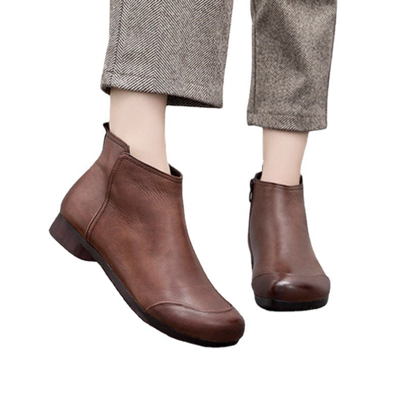 Casual Side-Zip Boots