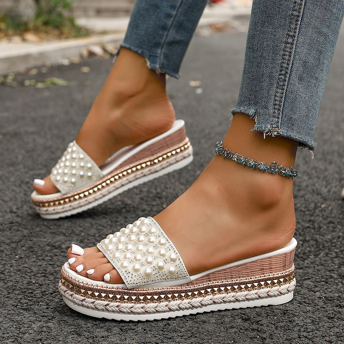 Light Cork Sandals