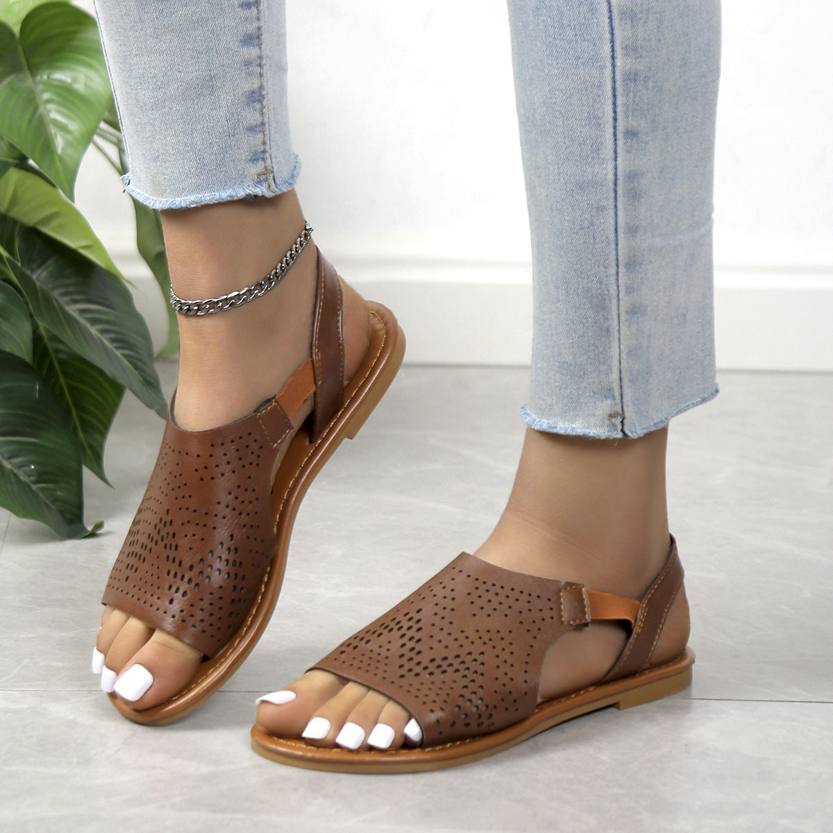 Sunny Metallic Sandals