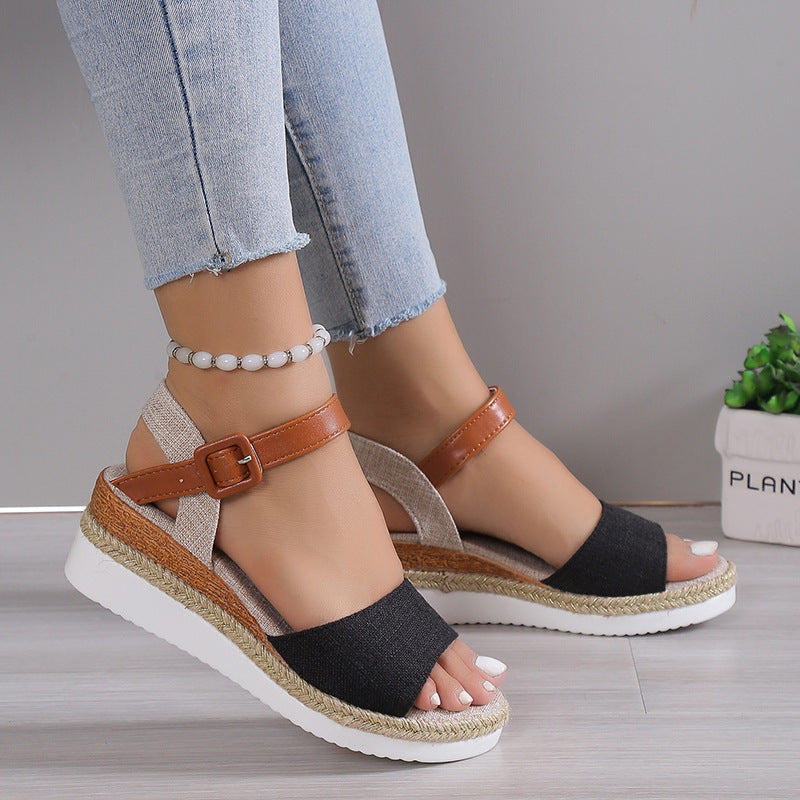 Warm Metallic Sandals