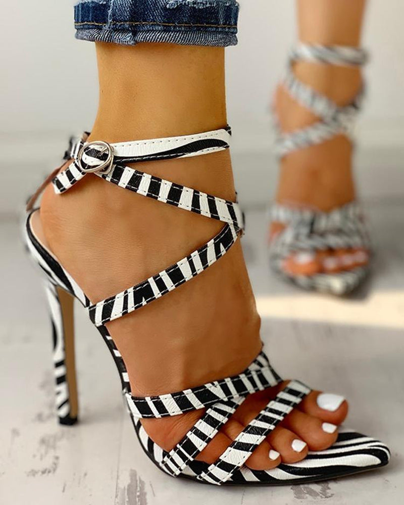 Clean Heeled Sandals