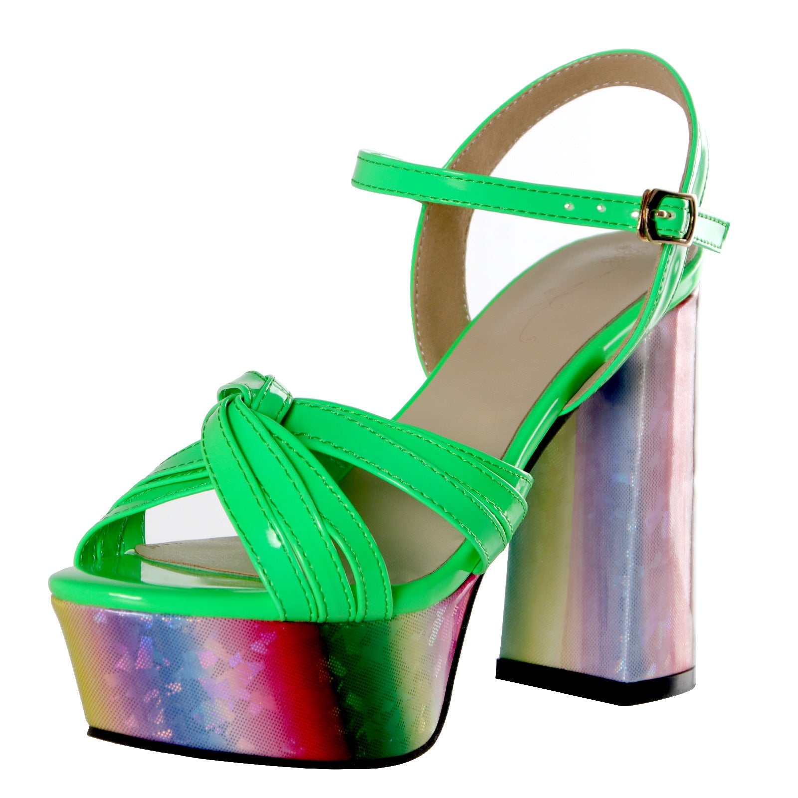 Natural Metallic Sandals
