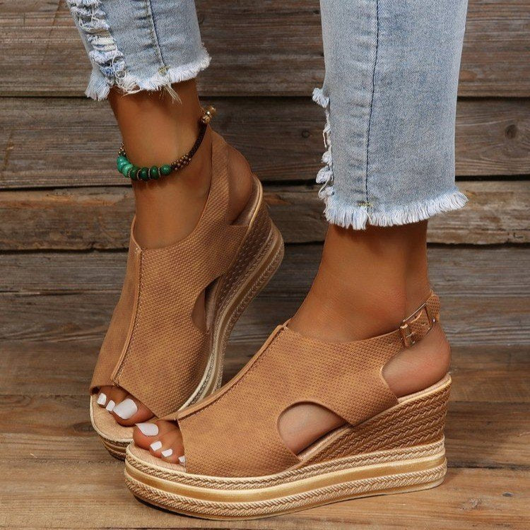 Natural Heeled Sandals