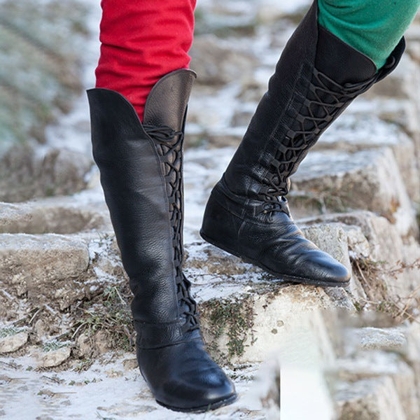 Natural Leather Boots
