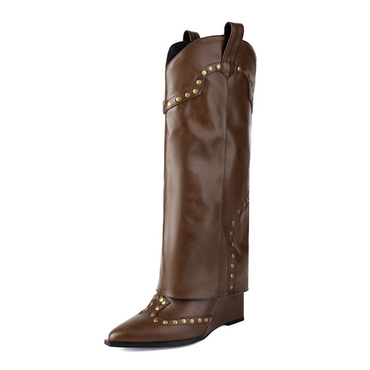 Natural Knee-High Boots