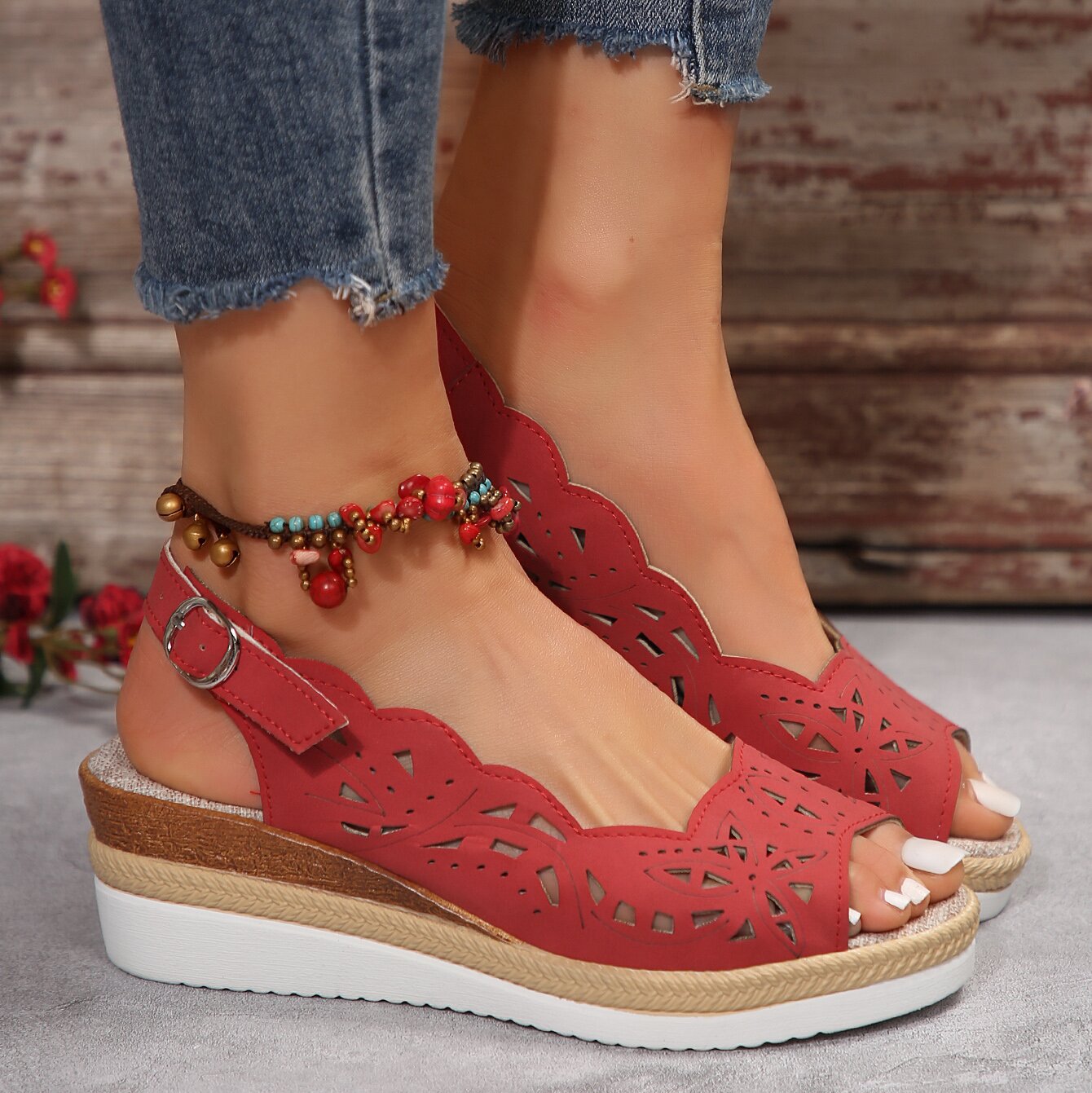 Brunch Buckled Sandals