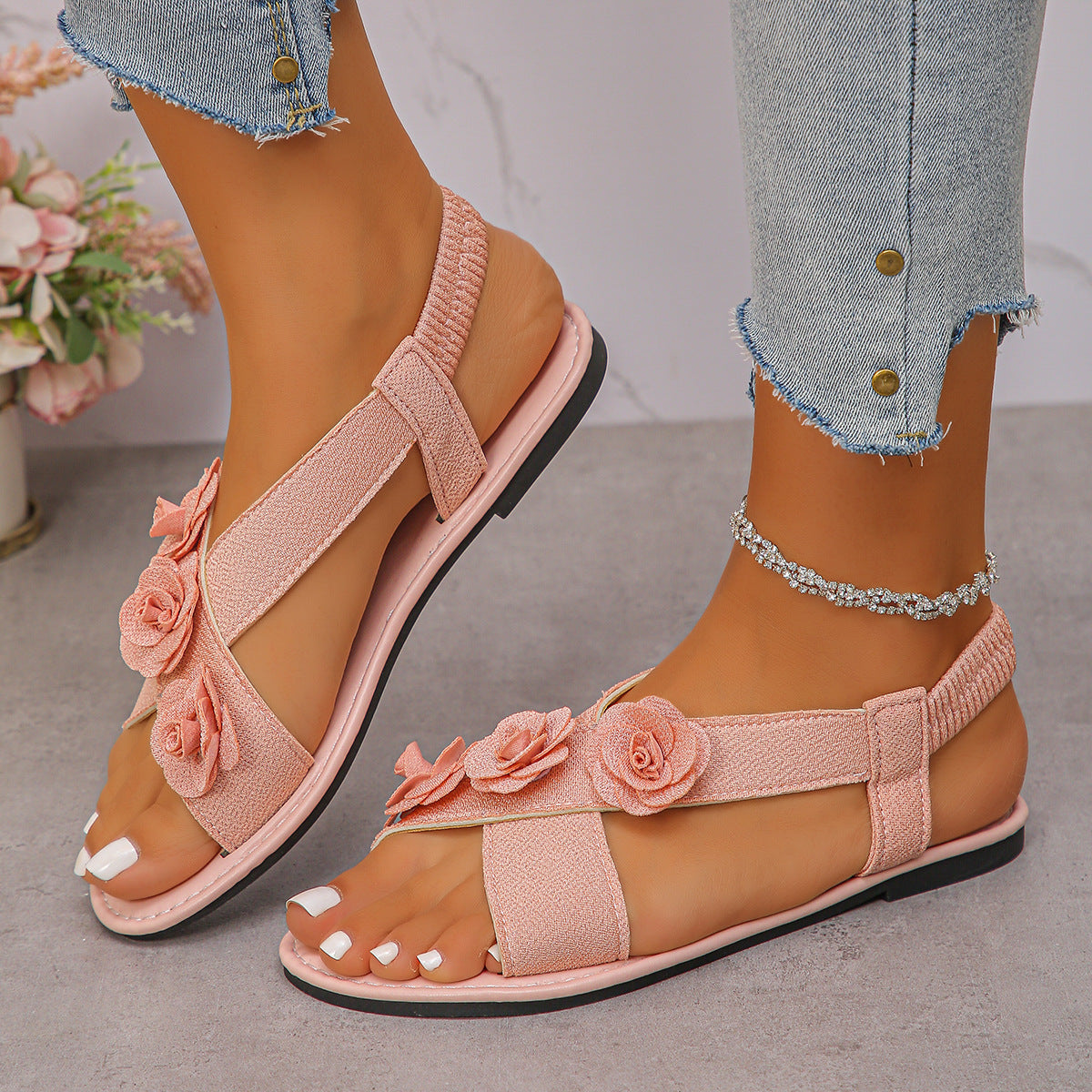 Sunny Metallic Sandals