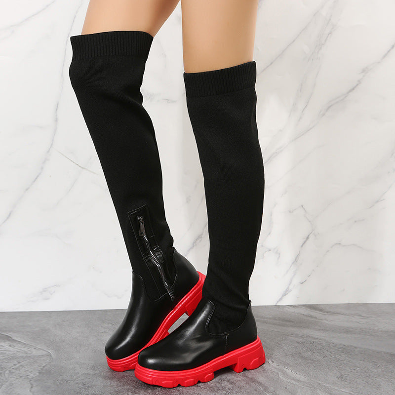 Minimal Textured Boots