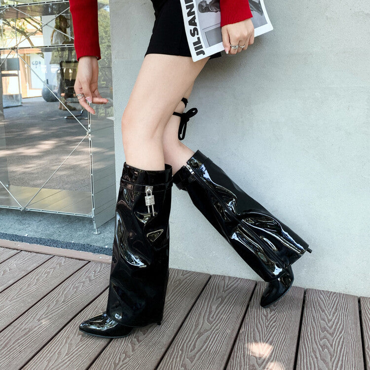 Airy Block-Heel Boots