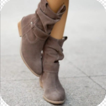 Simple Suede Boots