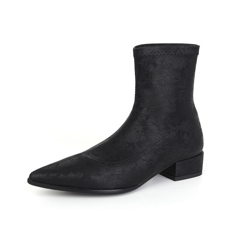 Clean Faux-Suede Boots