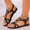 Soft Metallic Sandals
