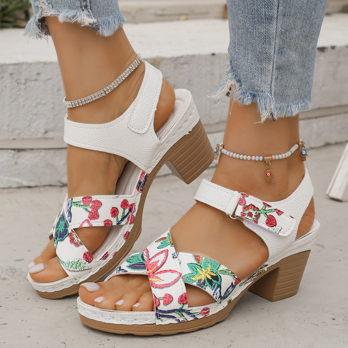 Clean Buckled Sandals