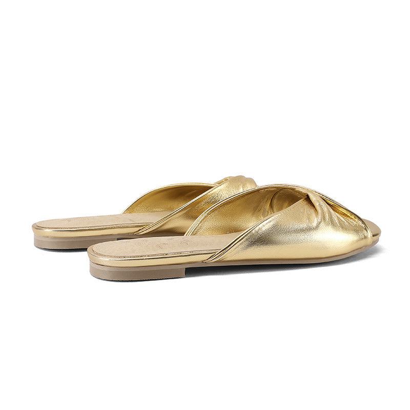 Coastal Metallic Sandals
