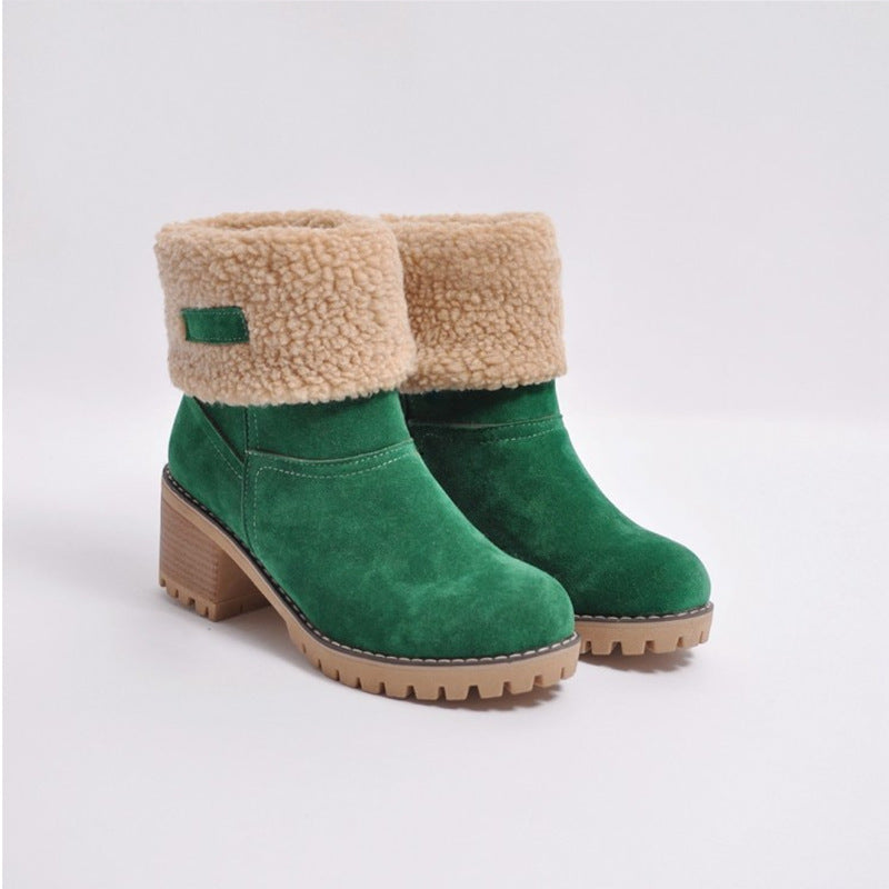 Casual Block-Heel Boots