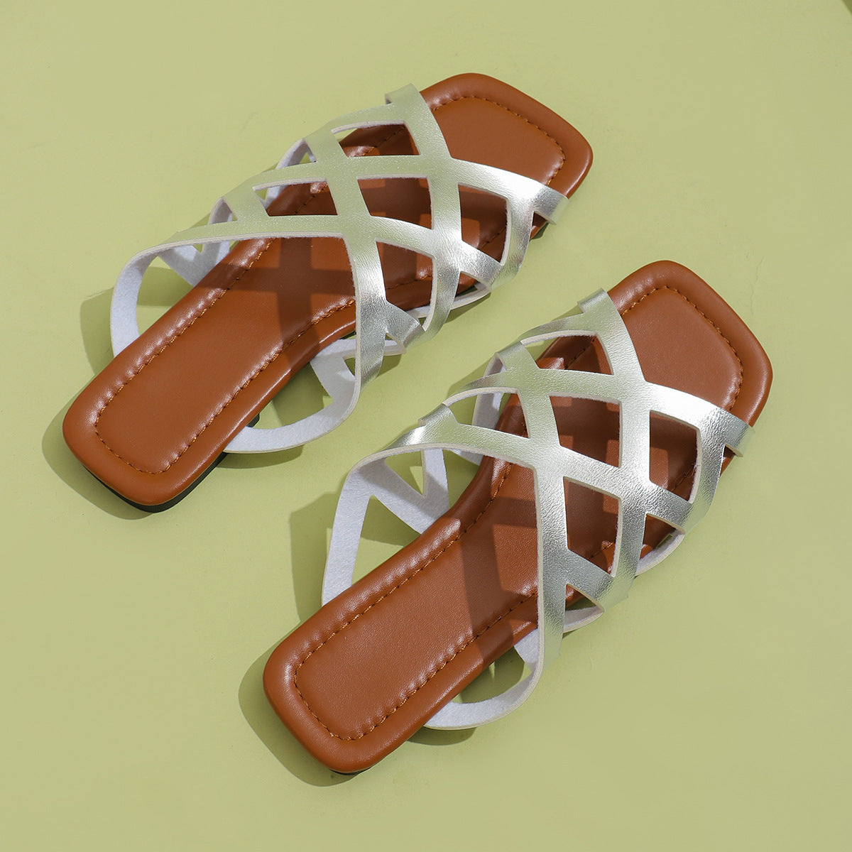 Sunny Metallic Sandals
