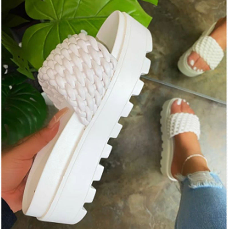 Natural Open-Toe Sandals