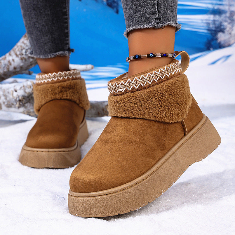 Natural Suede Boots