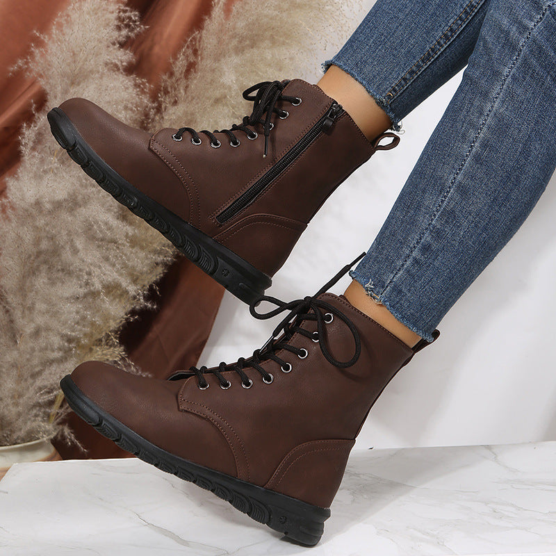 Relaxed Block-Heel Boots