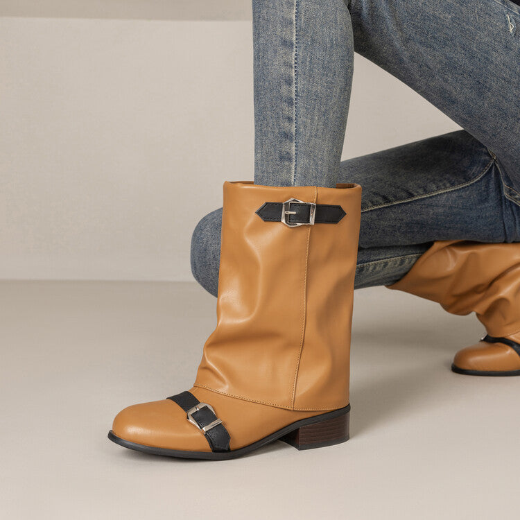 Soft Buckled Boots