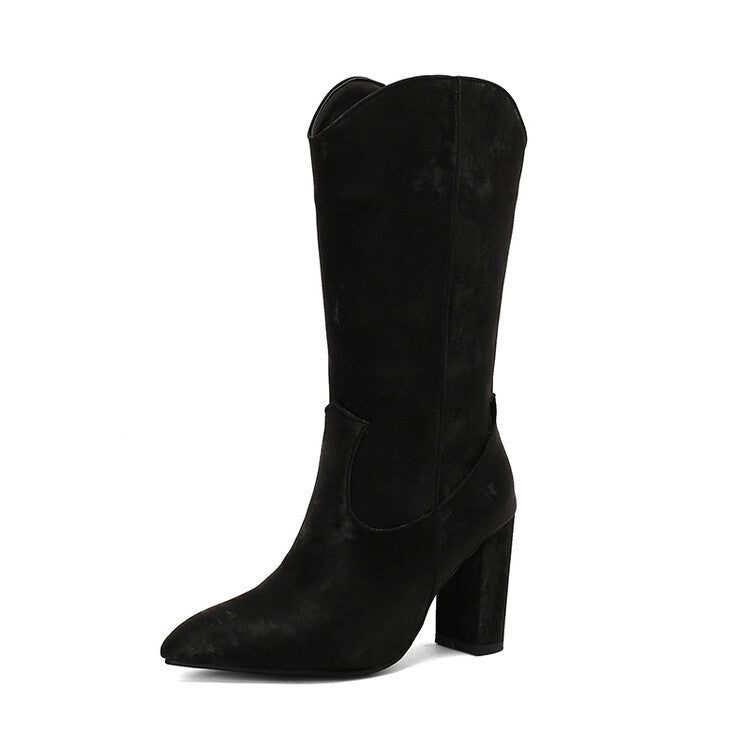 Natural Heeled Boots
