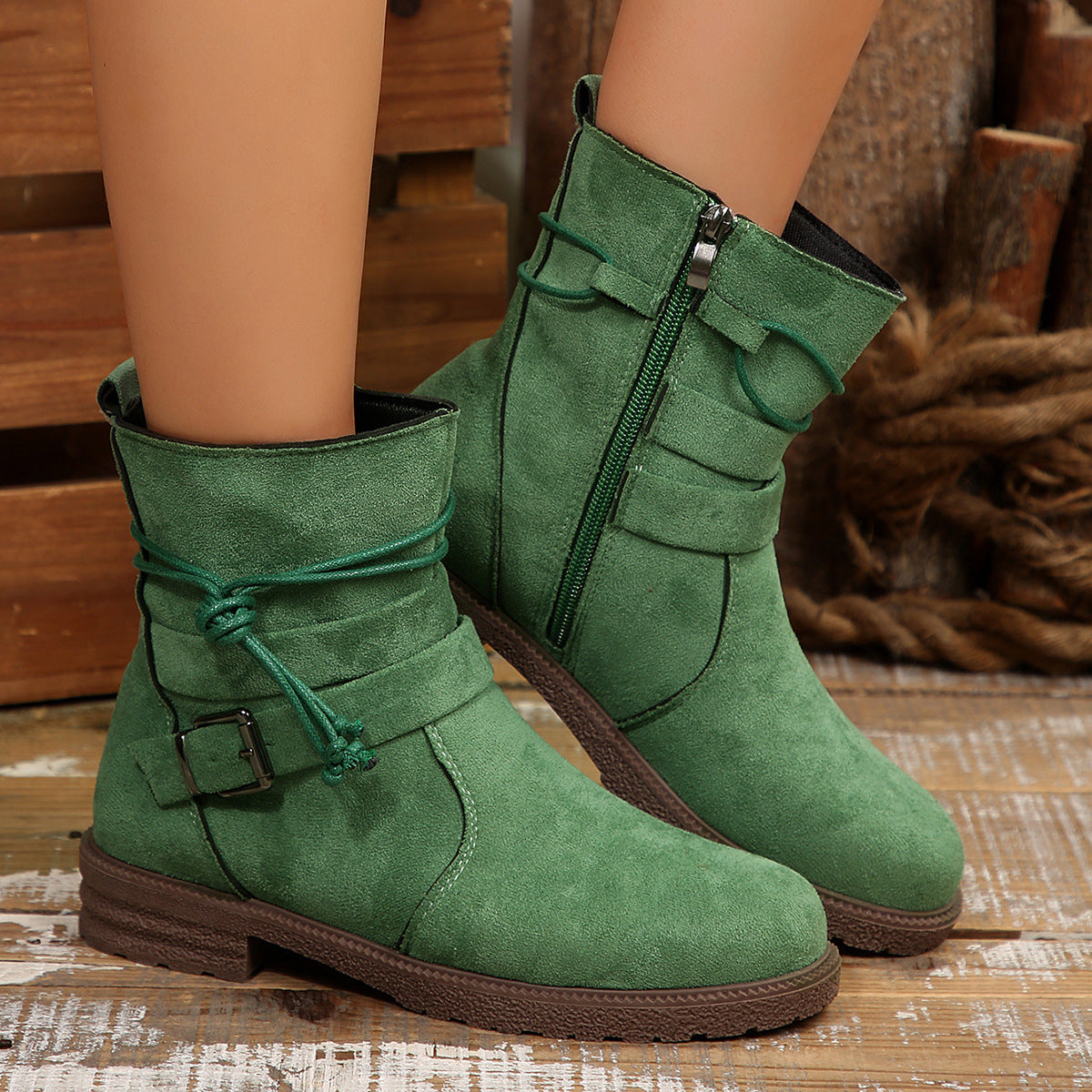 Soft Faux-Suede Boots