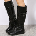 Warm Block-Heel Boots