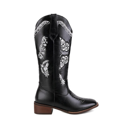 Simple Block-Heel Boots