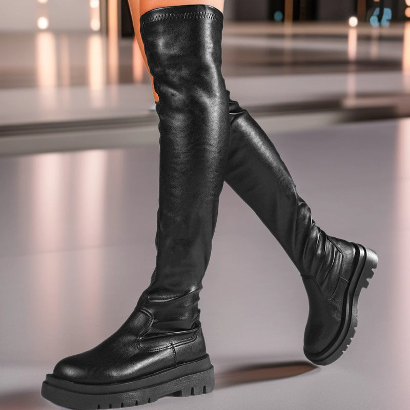 Light Suede Boots