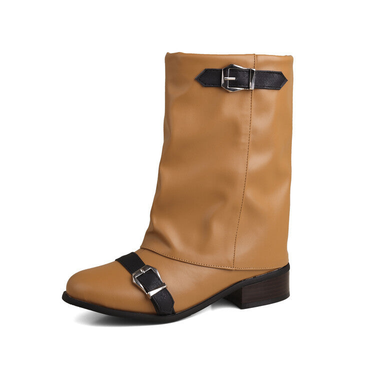 Soft Buckled Boots