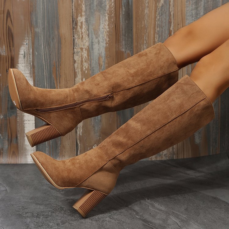 Airy Block-Heel Boots