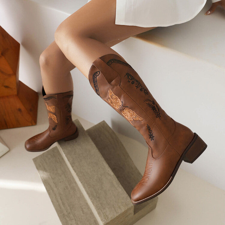 Simple Block-Heel Boots