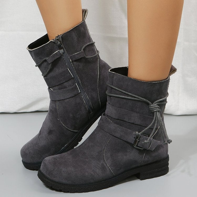 Soft Faux-Suede Boots