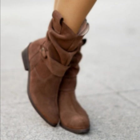 Simple Suede Boots