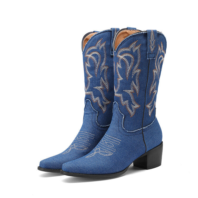 Breezy Block-Heel Boots