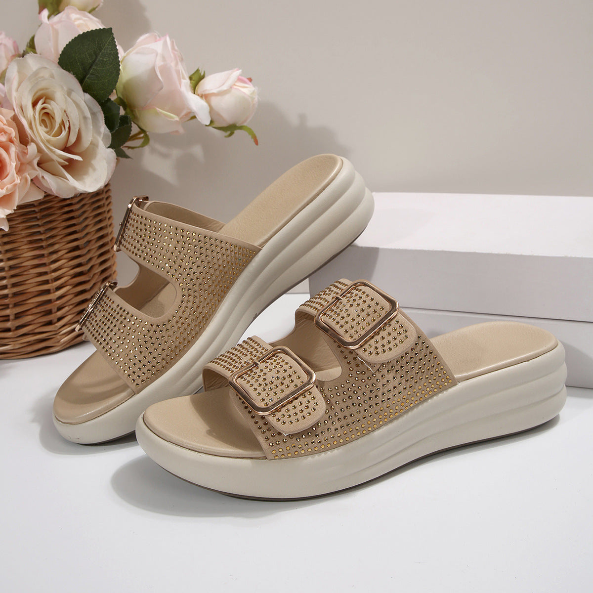 Minimal Lace-Up Sandals