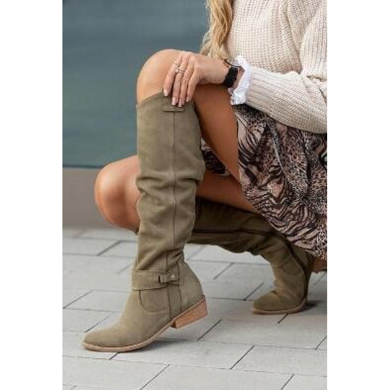 Classic Buckled Boots