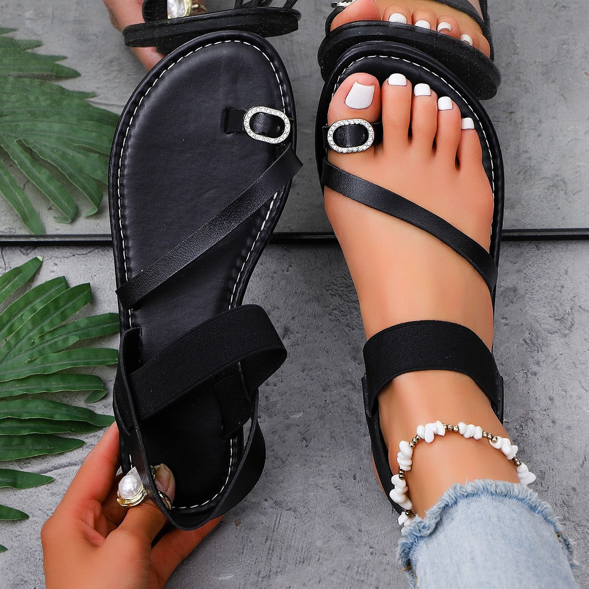 Coastal Buckled Sandals