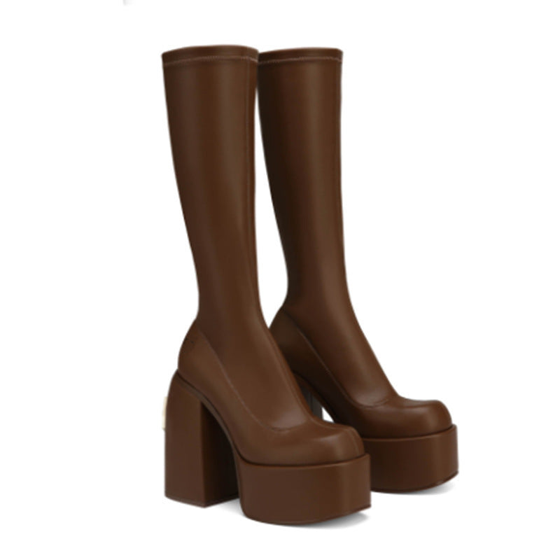 Minimal Knee-High Boots