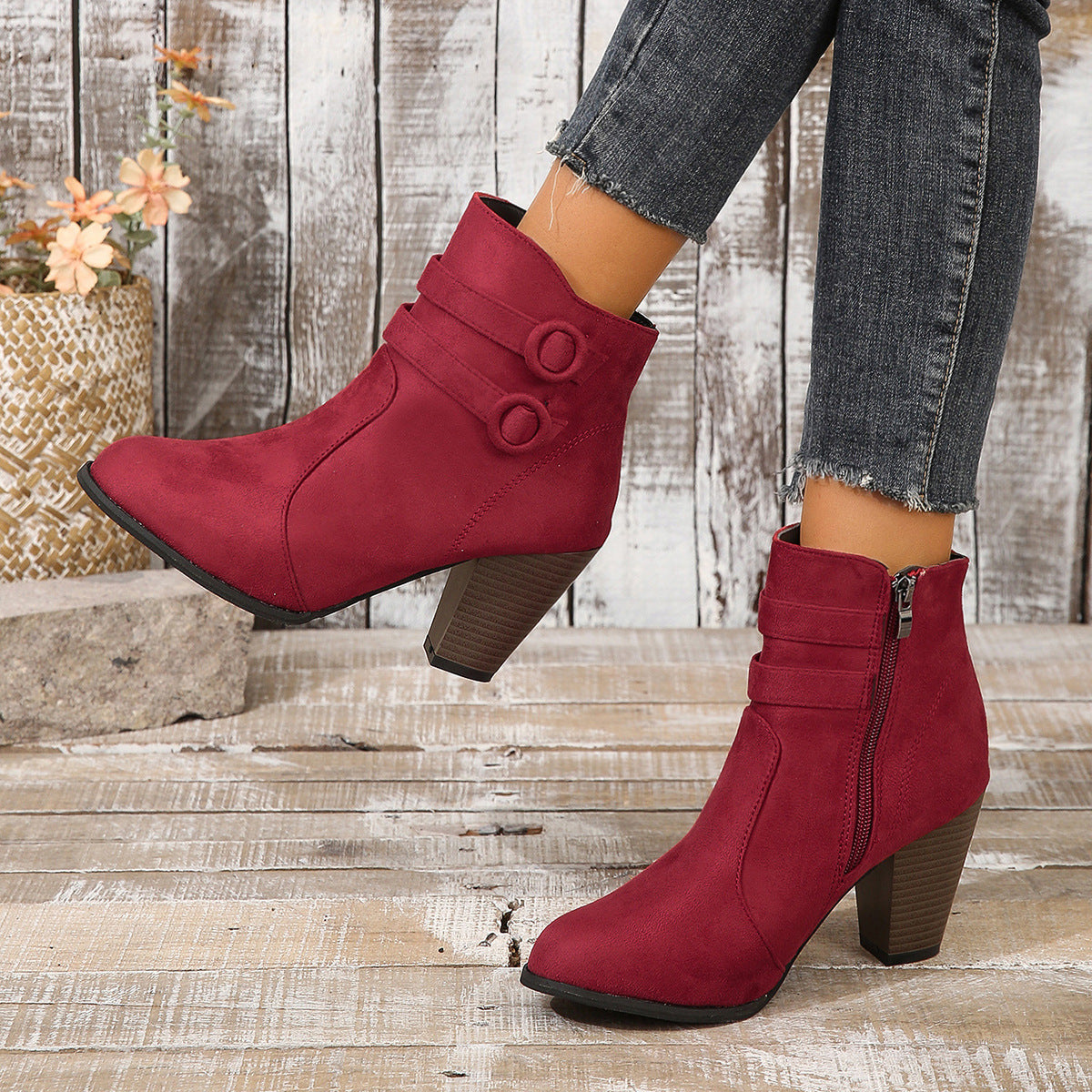 Natural Leather Boots