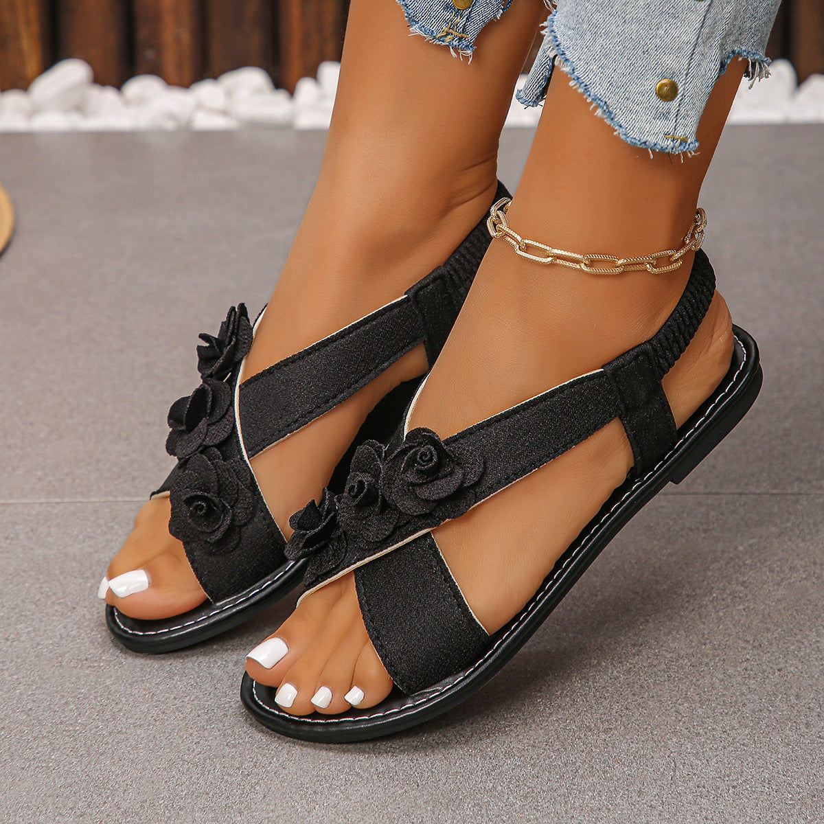 Sunny Metallic Sandals