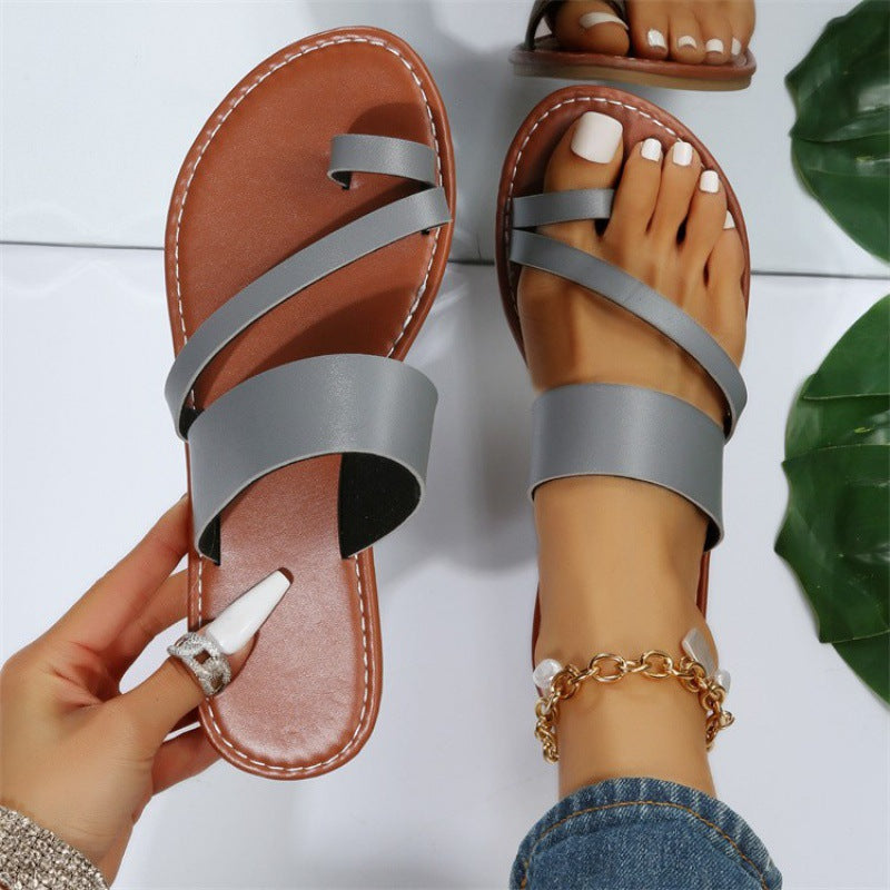 Walking Metallic Sandals