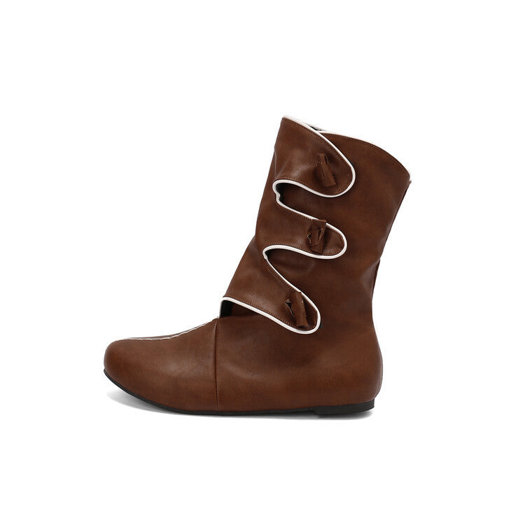 Easy Buckled Boots