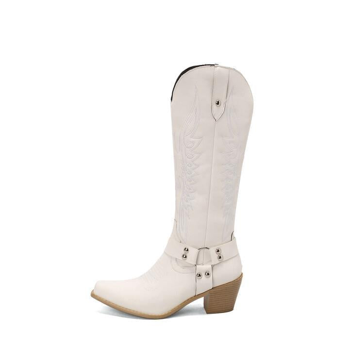 Modern Block-Heel Boots