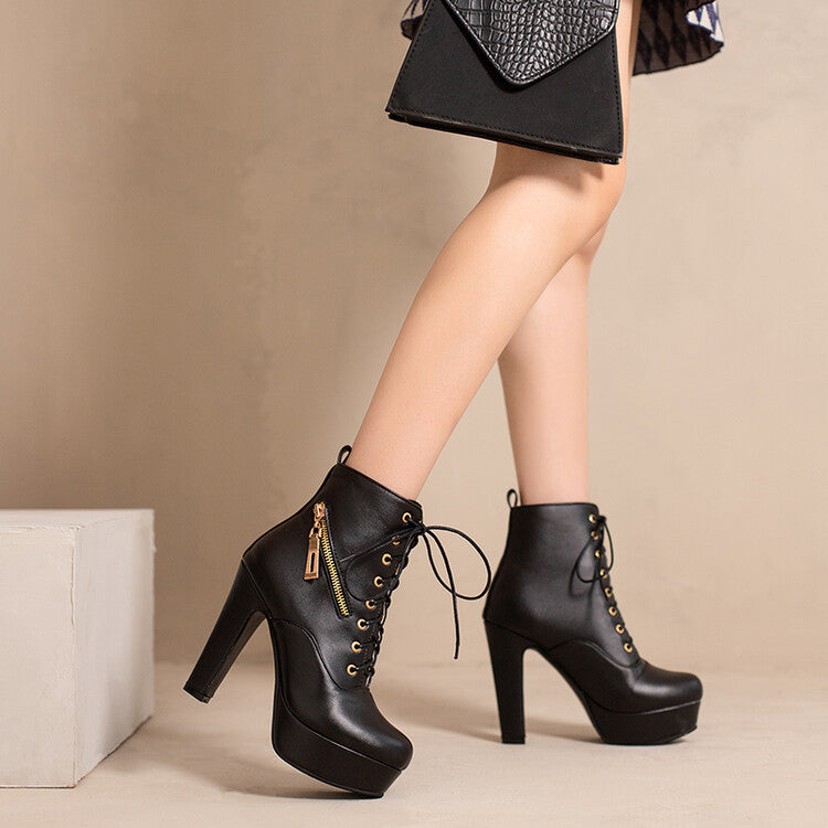 Warm Block-Heel Boots