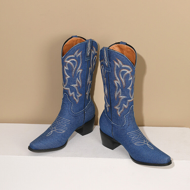 Breezy Block-Heel Boots